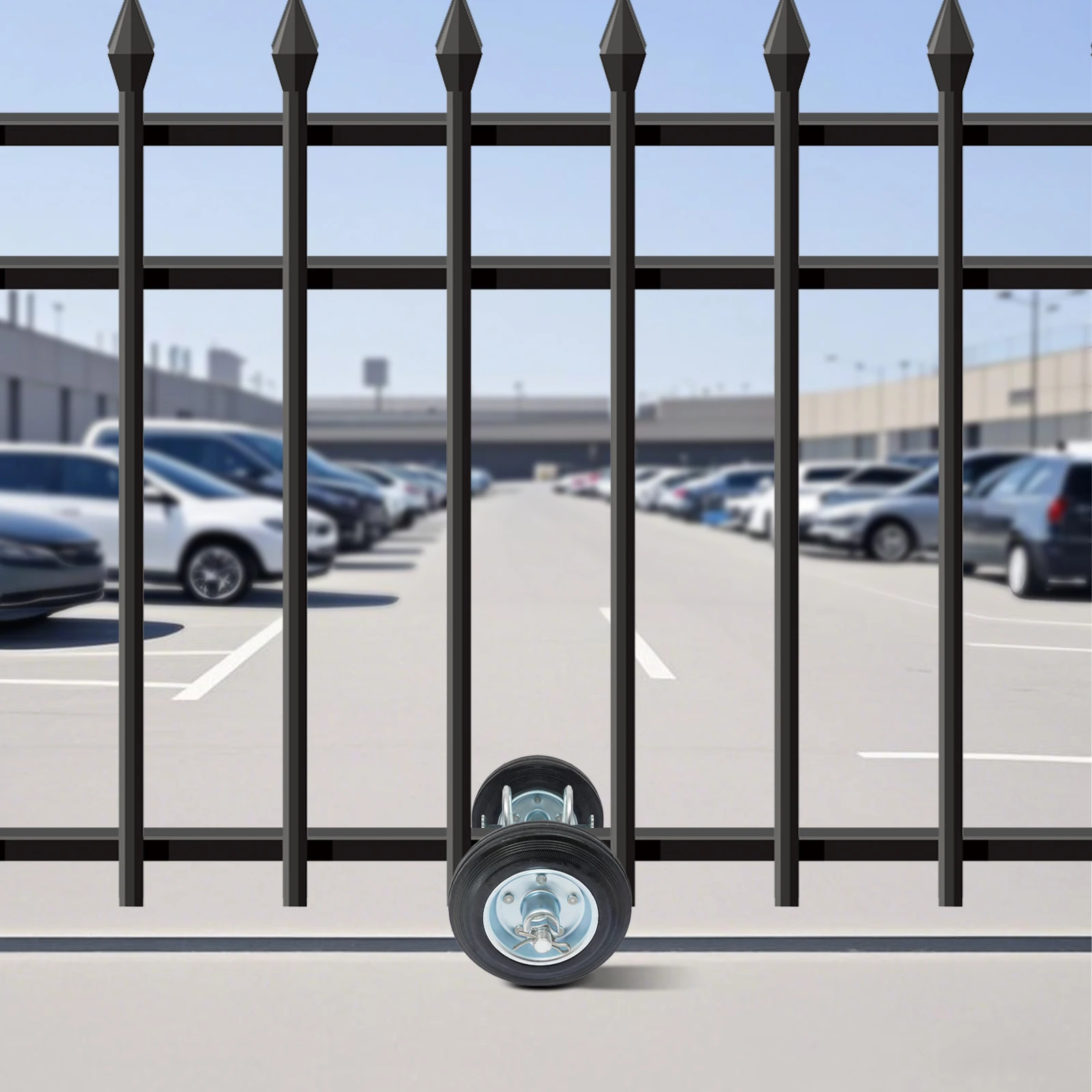 

Heavy Duty Sliding Gate Wheels Kit,Universal Adjustable Sliding Gate Rollers,Maximum Load Capacity 600 lbs,for Sliding Gates - Helper Wheel