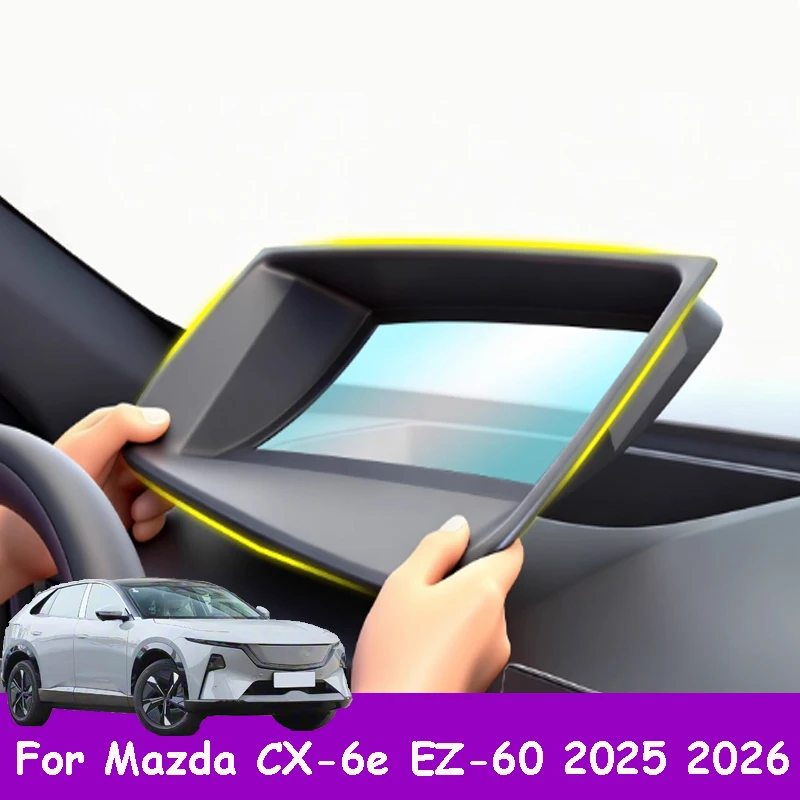 

For Mazda CX-6e EZ-60 2025 2026 Car HUD Head-up Display Protect Cover Dustproof Interior Accessory High-definition Translucent