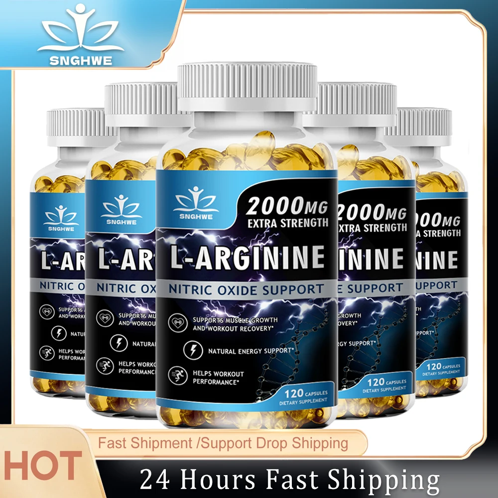 

Men's L Arginine Capsules Nitric Oxide Supplement Endurance Performance for Workouts Muscle Growth Mercury for Adult