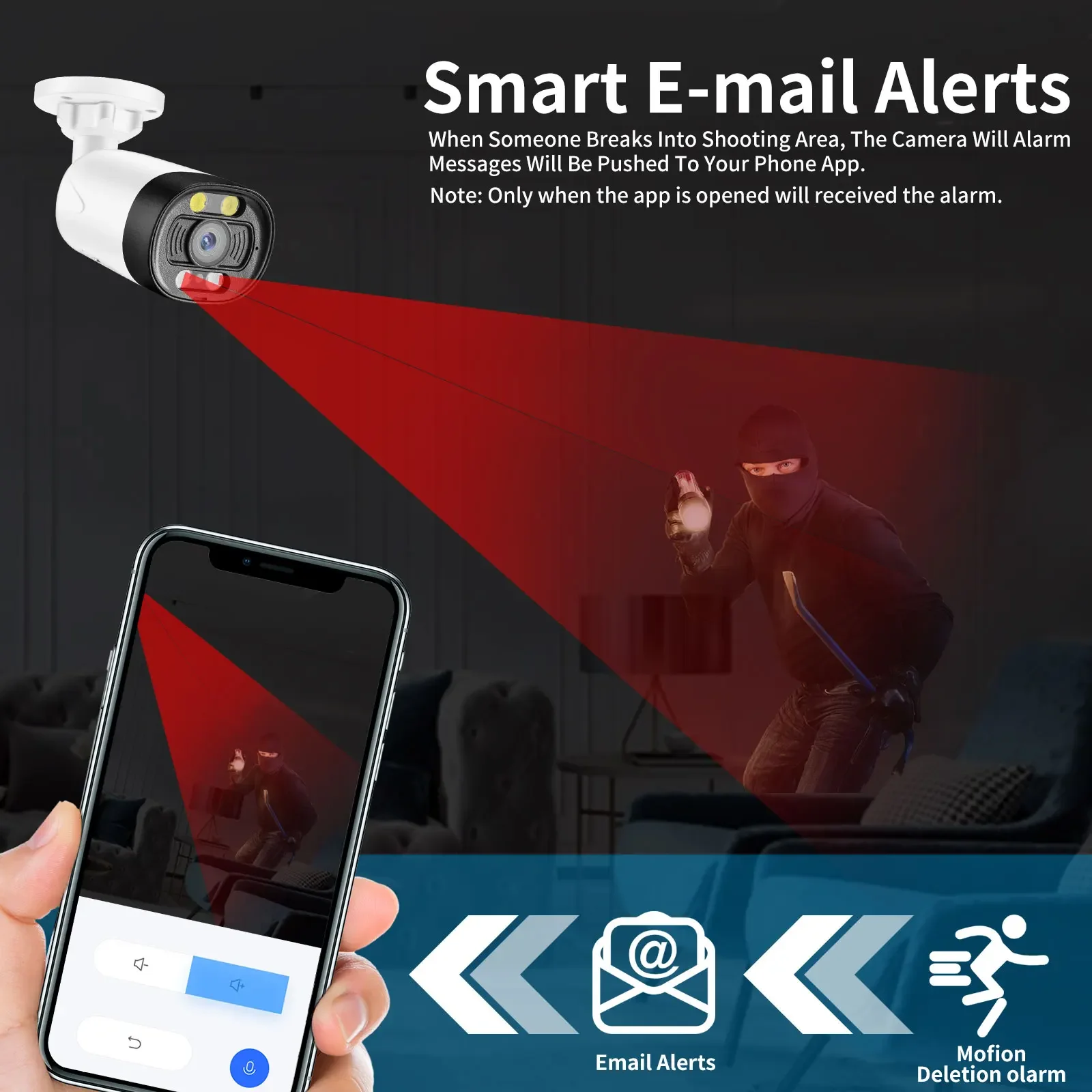 Gadinan AI IP Camera POE 8MP 4K Face Detection H.265+ ONVlF Security Protection Outdoor Waterproof Two Way Audio 4MP CCTV Camera