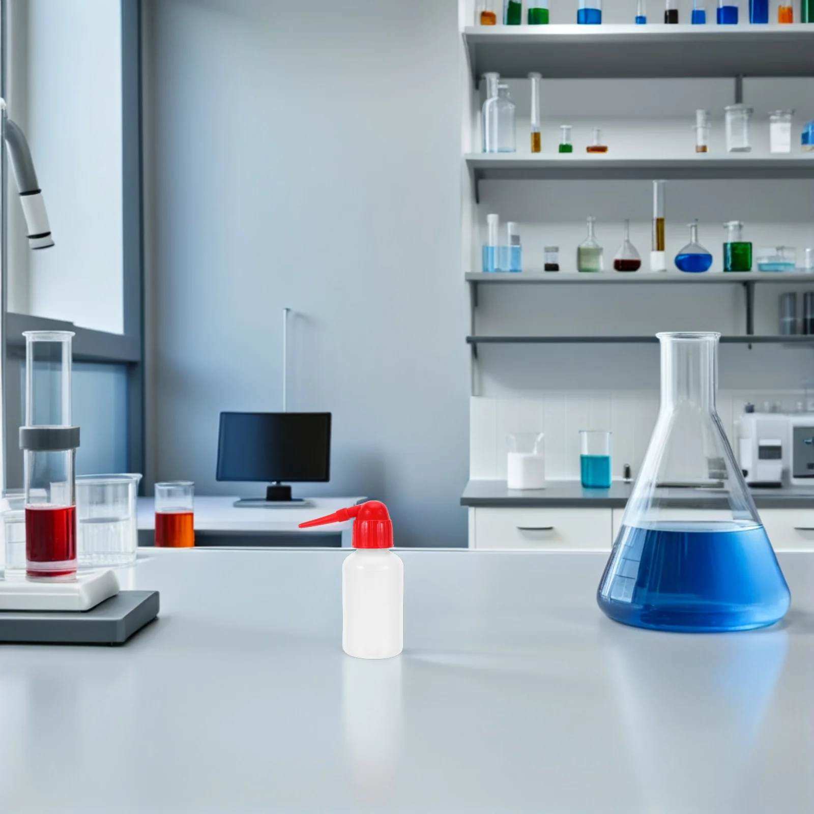 

Cleaning Bottle with Brush for Car Detailing Tools Window Mirror Surface Scrubber Portable Spray Bottle for Auto Glass