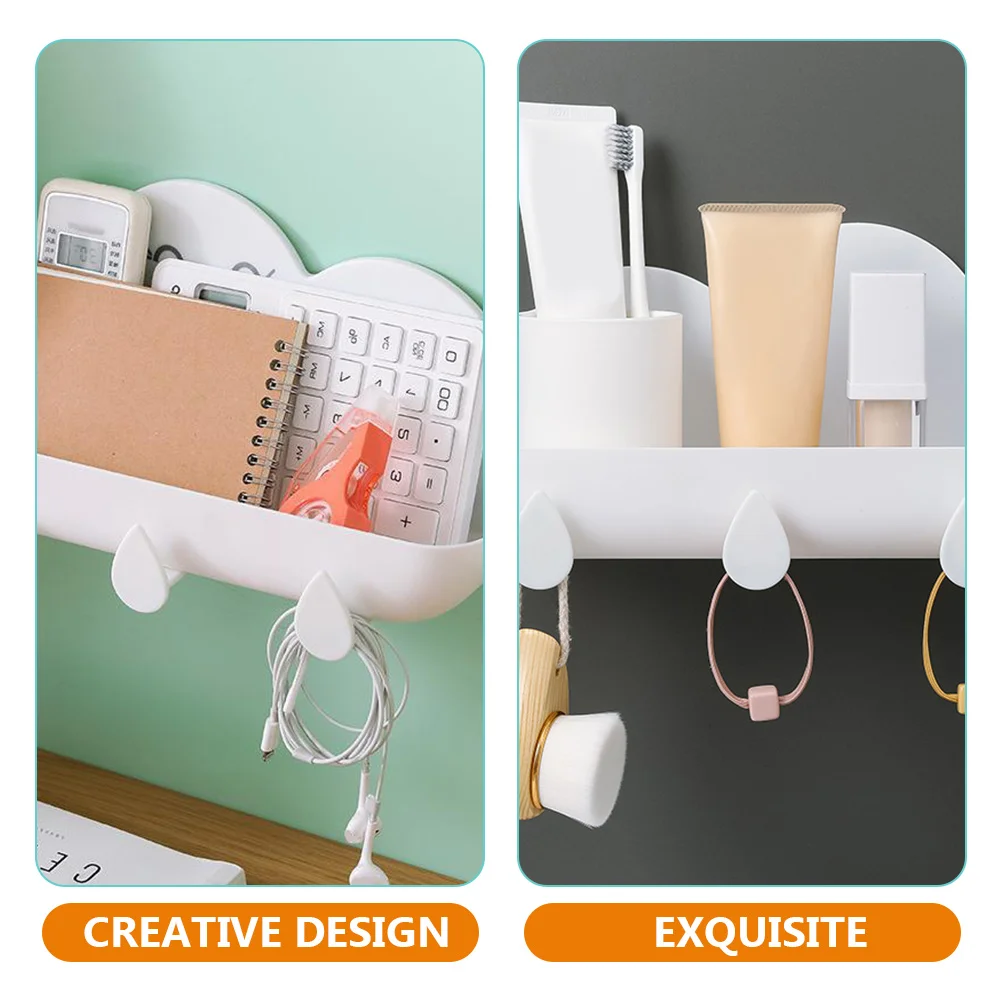 

Cloud Shape Wall Storage Rack Metal Bathroom Organizer Waterproof Shower Shelf Kitchen Wall-Mount Stand Home Storage