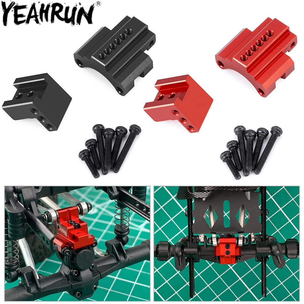 YEAHRUN Aluminum Alloy Rear Axle Link Mount Links Bracket for 1/24 Axial SCX24 90081 AXI00001 AX100005 AX100006 Upgrades