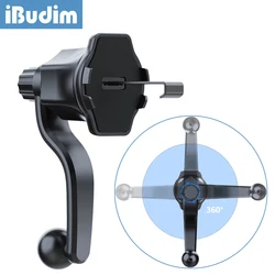 iBudim Car Mobile Phone Holder Air Outlet Extension Hook Universal 17mm Ball Head for Car Air Vent Clip Mount Stand GPS Brackets