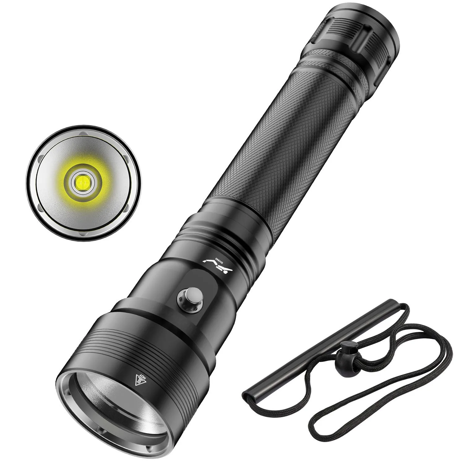 Diving XHP70 3000LM LED 80M Waterproof IPX8 Underwater 30W Flashlight Lamp Torch