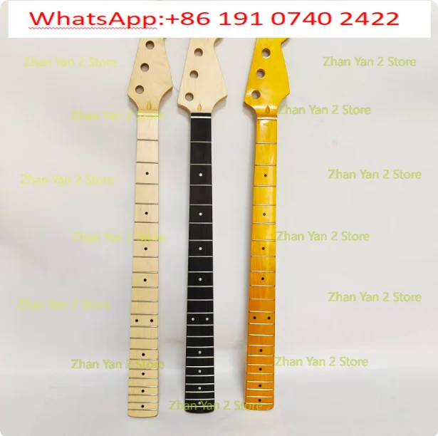 1PCS PB electric bass 21 fret maple handle 4 strings neck bass finished guitar neck handle 3 colors
