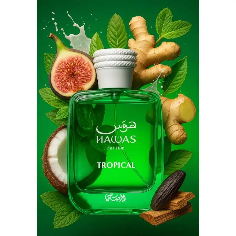 100 مللي RASASI Hawas Tropical Eau De Parfum Spray Para Hombre فرمون عطر المرأة العربية فرمون كولونيا رجل