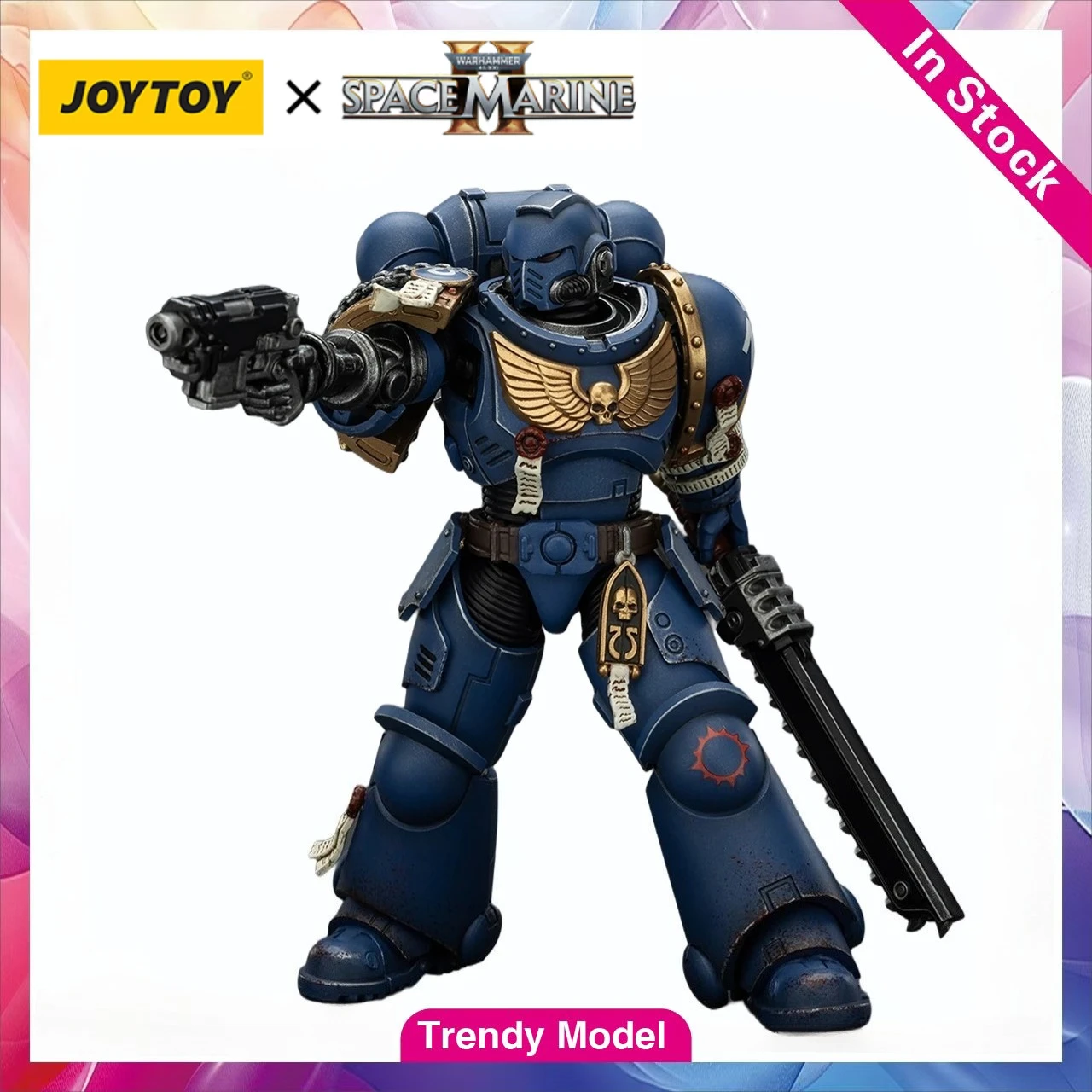 

【TM】В наличии JOYTOY Warhammer 40K Ultramarines Brother Chairon - Коллекционное издание, фигурка 1/18, модель, игрушка, подарок, коллекция