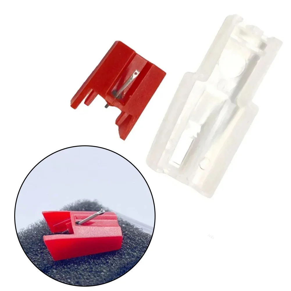 A2BA Phonograph Needle Red Stylus For T4P ST09D NP4 ICT04RS ITTUSB Turntable Record Player Replacement Part For Test Measurement