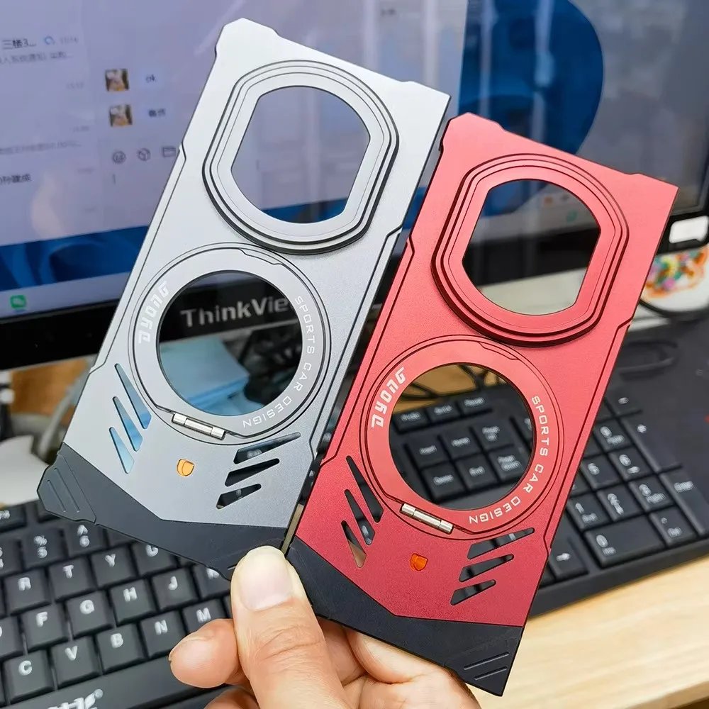 High quality Magnetic 360 Degrees Rotating Ring Holder Case For Huawei Mate X7 Aluminum Alloy Metal Case For Huawei Mate X7
