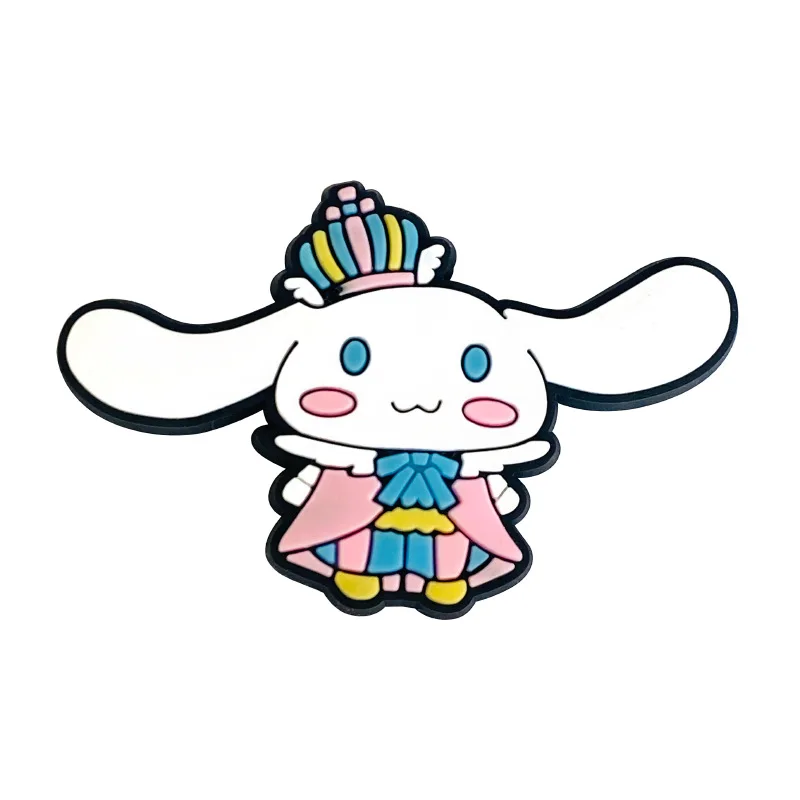 MINISO 12pcs Sanrio Cinnamoroll PVC รองเท้า Charms น่ารักการ์ตูน DIY รองเท้าแตะอุปกรณ์เสริมสําหรับ Clogs ตกแต่งเด็กของขวัญ