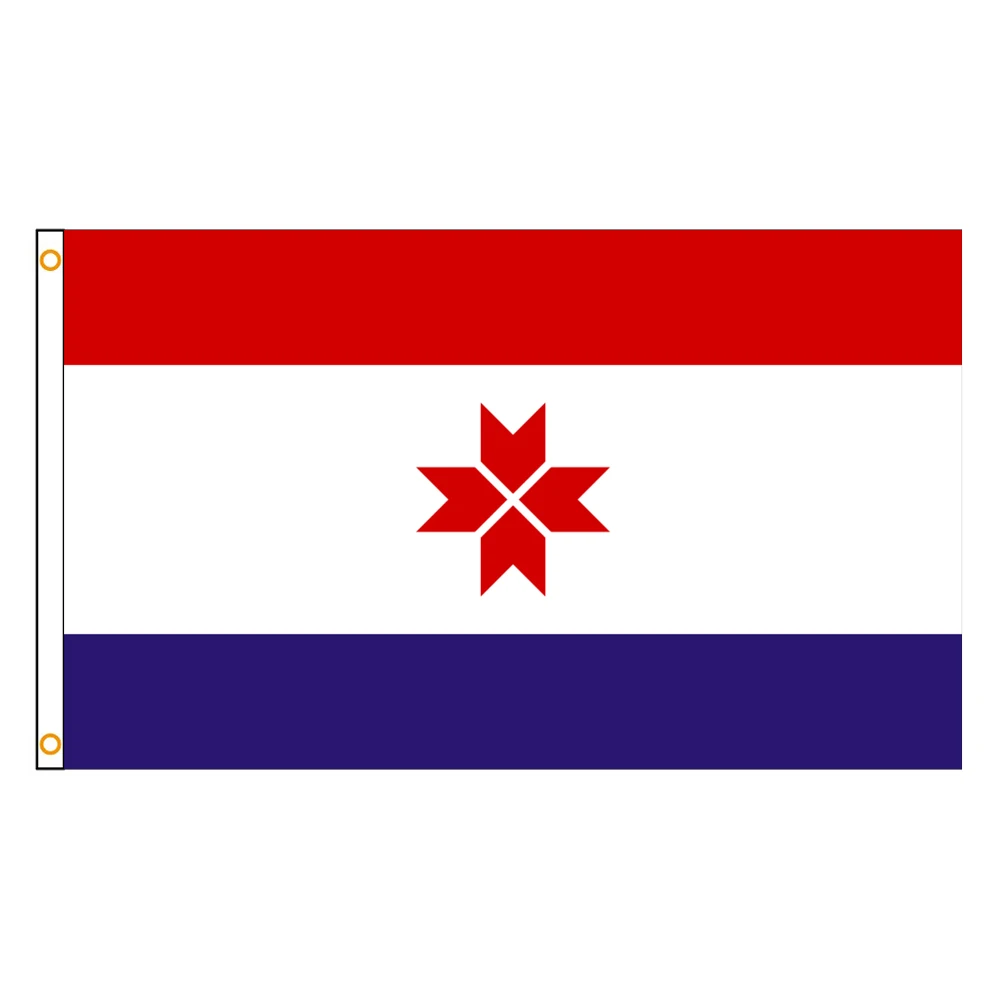 3×5Ft Mordovia Emblem Flag Polyester Printed Banner Russian Federation Tapestry For Decor