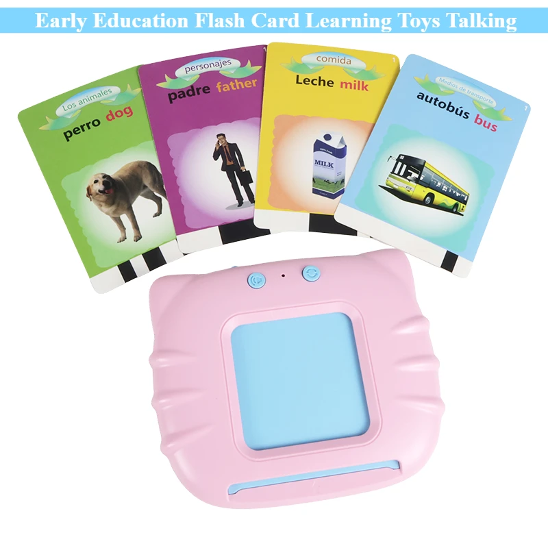 Giocattoli per l'apprendimento della scheda flash per l'educazione precoce Flashcard parlanti per bambini Giocattolo regalo per macchina audio elettronica inglese in età prescolare