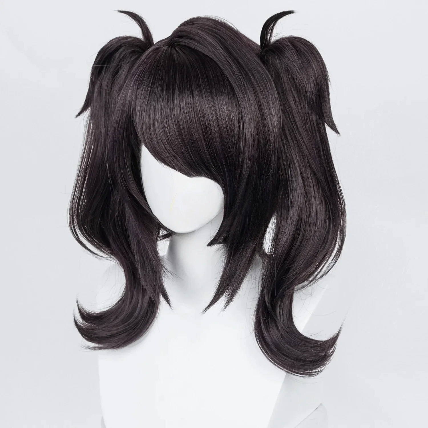 Jeu Ame Angel-chan Cosplay perruque courte noire perruque cheveux Synthétiques Resistants à la chaleur OMG Ka
