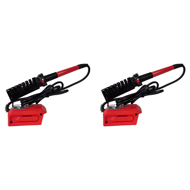 

AA49 2X 60W Digital Electric Soldering Iron For 18V Battery 300-510℃ Temperature Adjustable Electric Soldering Iron