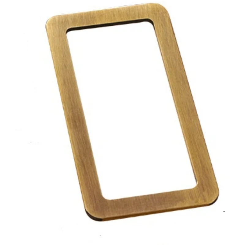 Chinese Calligraphy Brass Paperweight Frame Vintage Brush Calligraphy Painting Paperweight Antique Creative Metal Paperweight