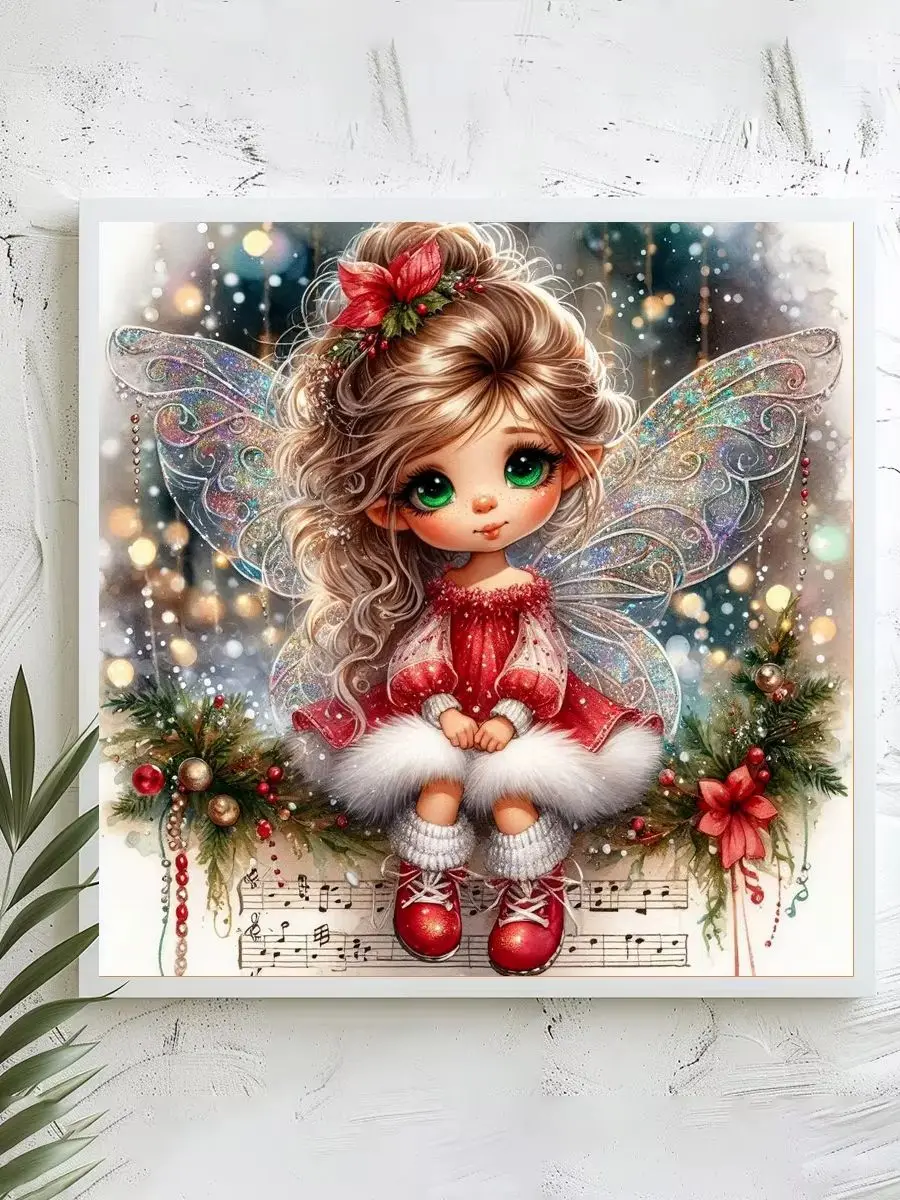 1 Stück 40x40 cm/15,74 Zoll, 11CT/14CT Kreuzstich-Set, DIY Valentinstagsgeschenk, Stickerei-Set für Feste, Religion – Detail 1