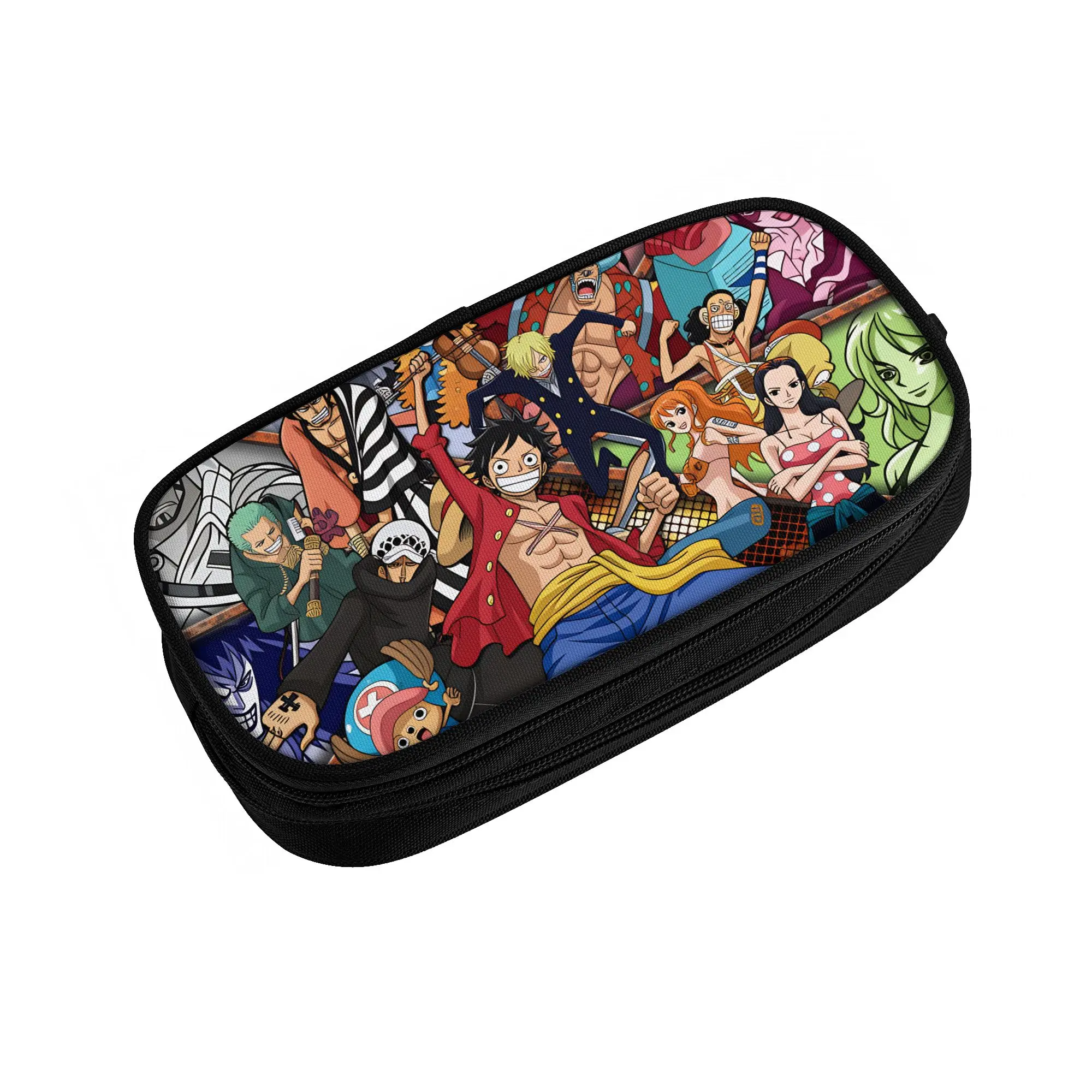 Nami One Piece Luffy Roronoa Zoro  Pencil Case for Boy Girl Usopp Franky Brook Nico Robin  Pen Bag Box School Supplies