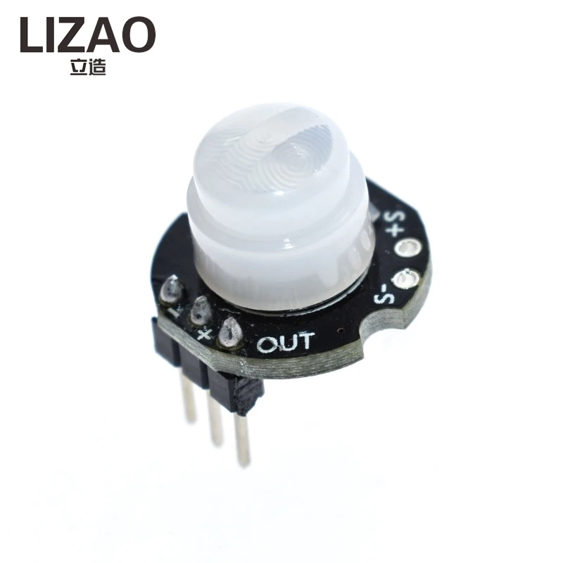 LIZAO SR602 PIR Infrared Body Motion Sensor Detector Module with Bracket and Fresnel Lens for Arduino Electronic DIY