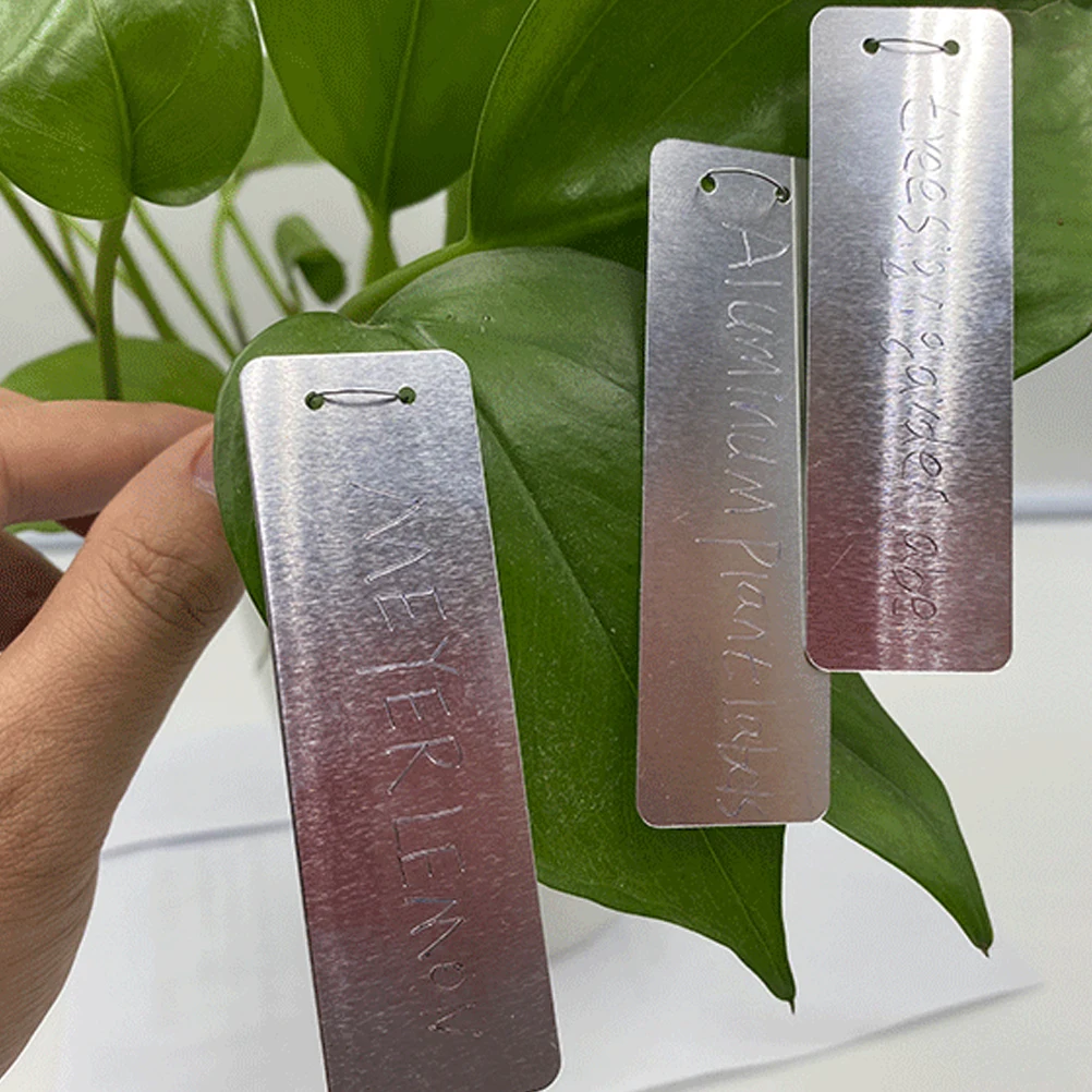 

20Pcs Aluminum Plant Label Tags Sturdy Metal Garden Markers for Outdoor Nursery Greenhouse Plants Metal Plant Labels