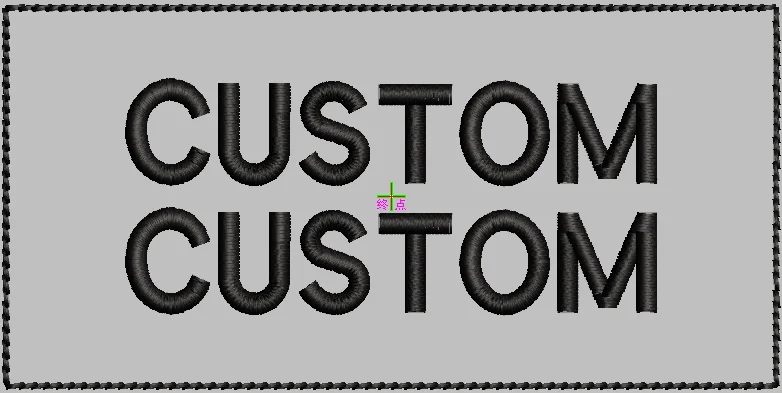 Embroidery Patch Custom Name Tapes Text Brand Hook&Loop