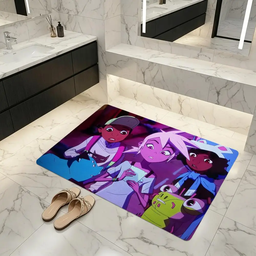 Cartoon K-Kipo A-And T-The A-Age O-Of W-Wonderbeasts Floor Mat Diatomite Bath Mat, Quick Dry, Absorbent, Multi-Scene Mat