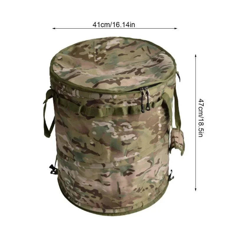 Reusable Pop-up Trash Can Foldable Waterproof Garden Bag Suitable for Outdoor Camping Equipment and Home Storage Accessories