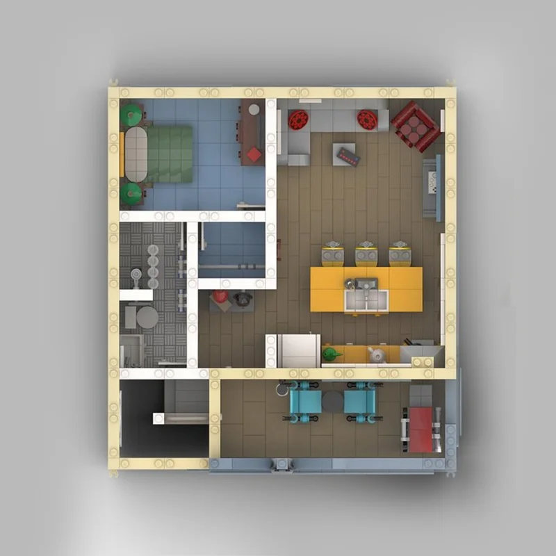 3721 قطعة MOC ملحق وحدة المهام المرآب خبير نموذج اللبنات البناء لتقوم بها بنفسك فكرة هدايا عيد الميلاد ألعاب مكعبات للأطفال #2