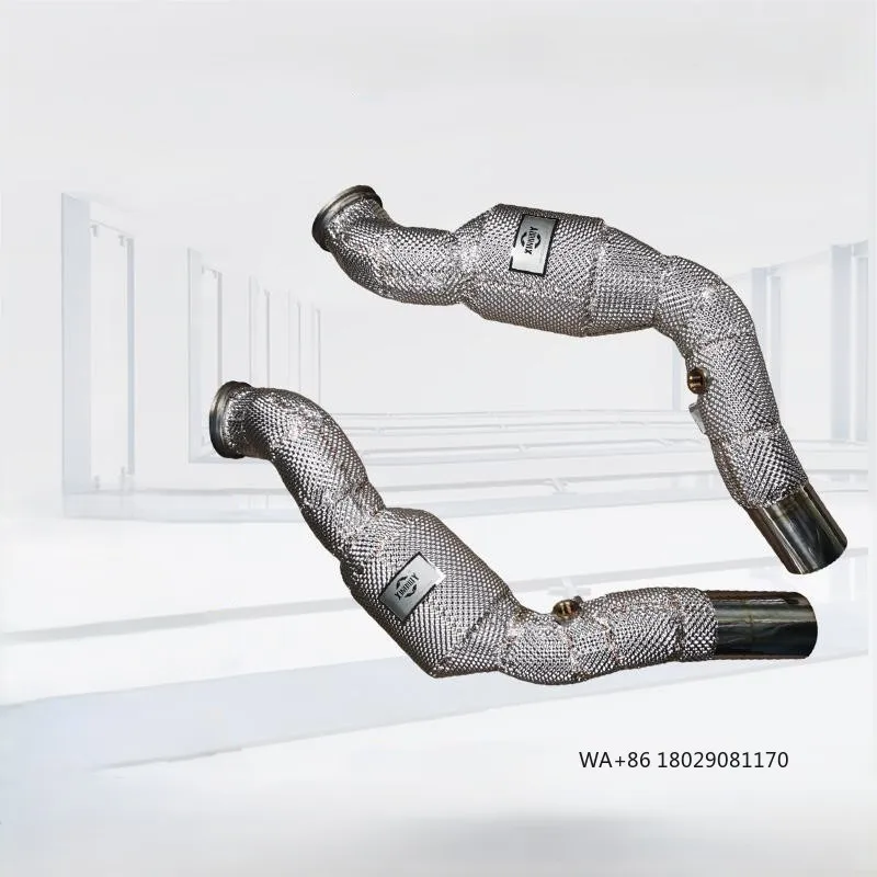 2.Performance Stainless Steel High-Flow Front Pipe With Catalytic Converter for  //Levante/Quattroporte