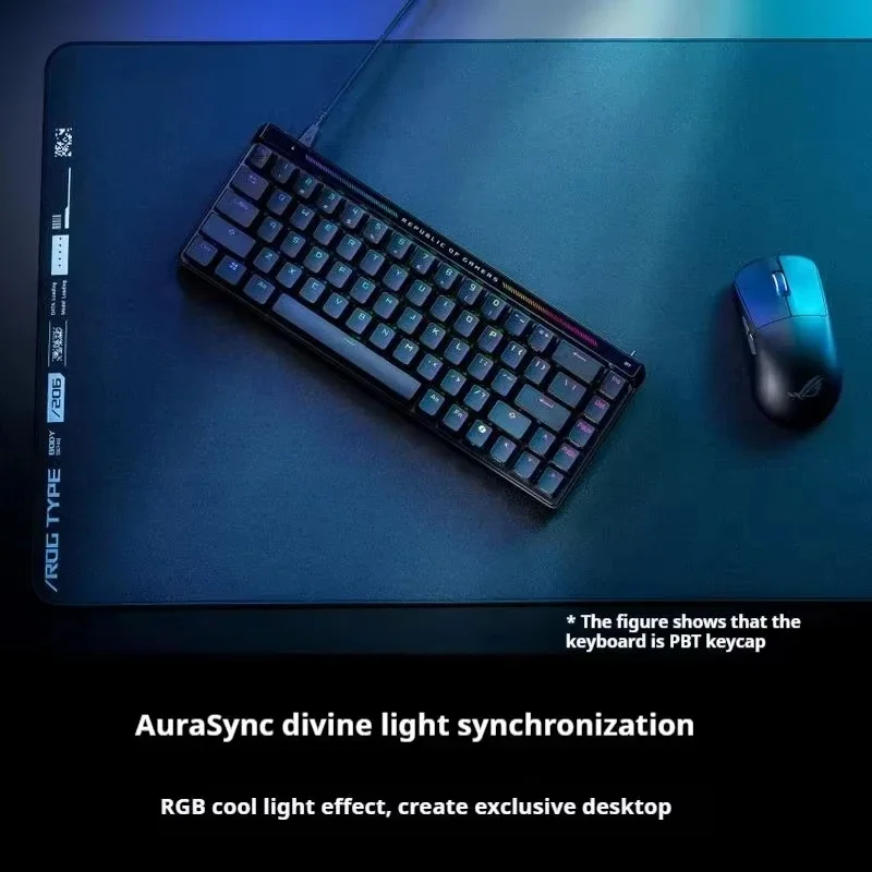 ROG  Falchion ACE HFX Gaming Keyboard E-Sport Magnetic Switch Customized Hot Swappable Gasket 8K Polling Rate 65% Smart Bar