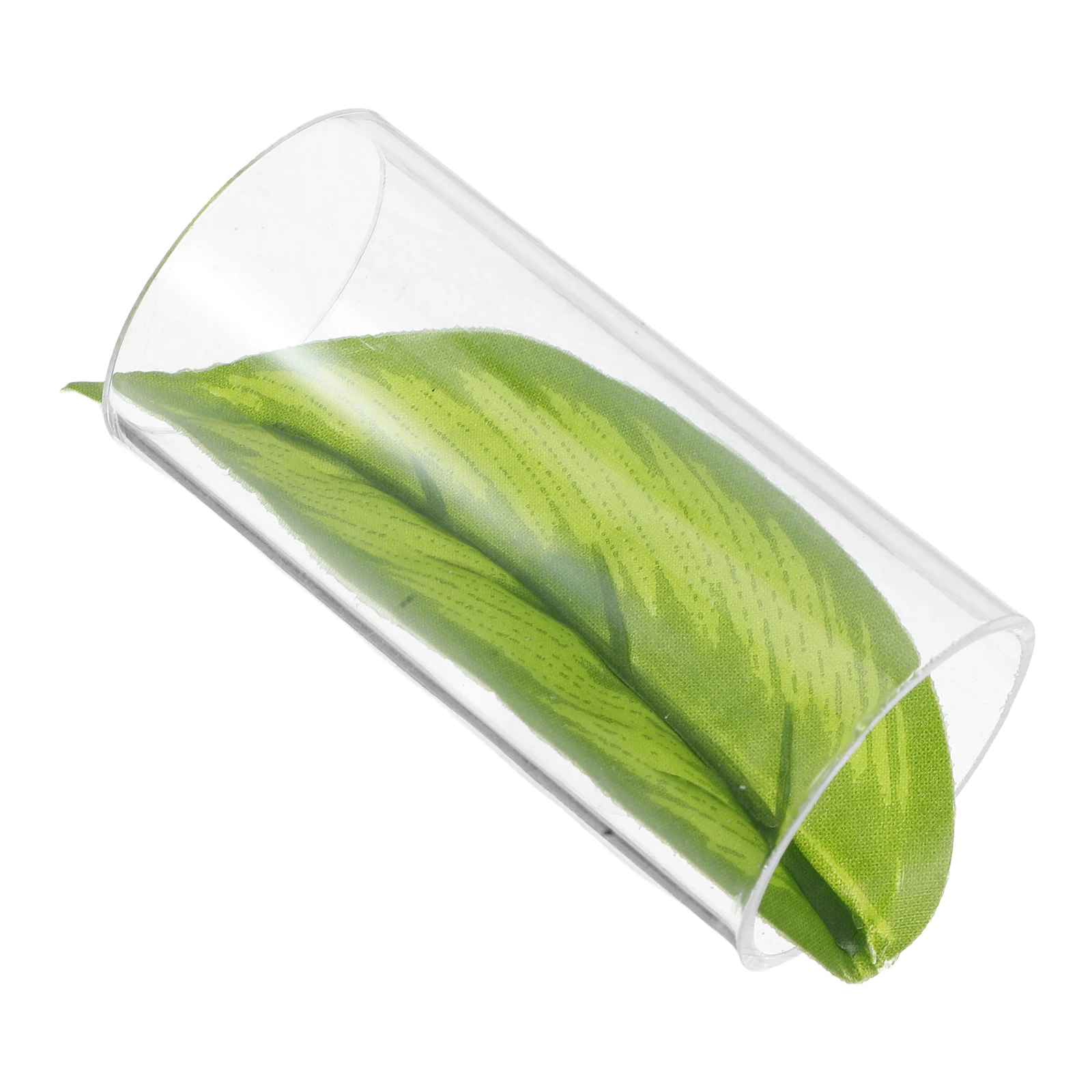 

Douyuwo Tunnel Fish Tank Decoration Acrylic Aquarium Accessory Betta Tube Hideout Realistic Leaves Decor Piece Pet Supplies