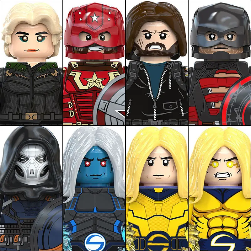 

2025 Hot Toys TV6212 Superheros Building Blocks Mini Action Figure Accessories Halloween Christmas Gifts for Kids