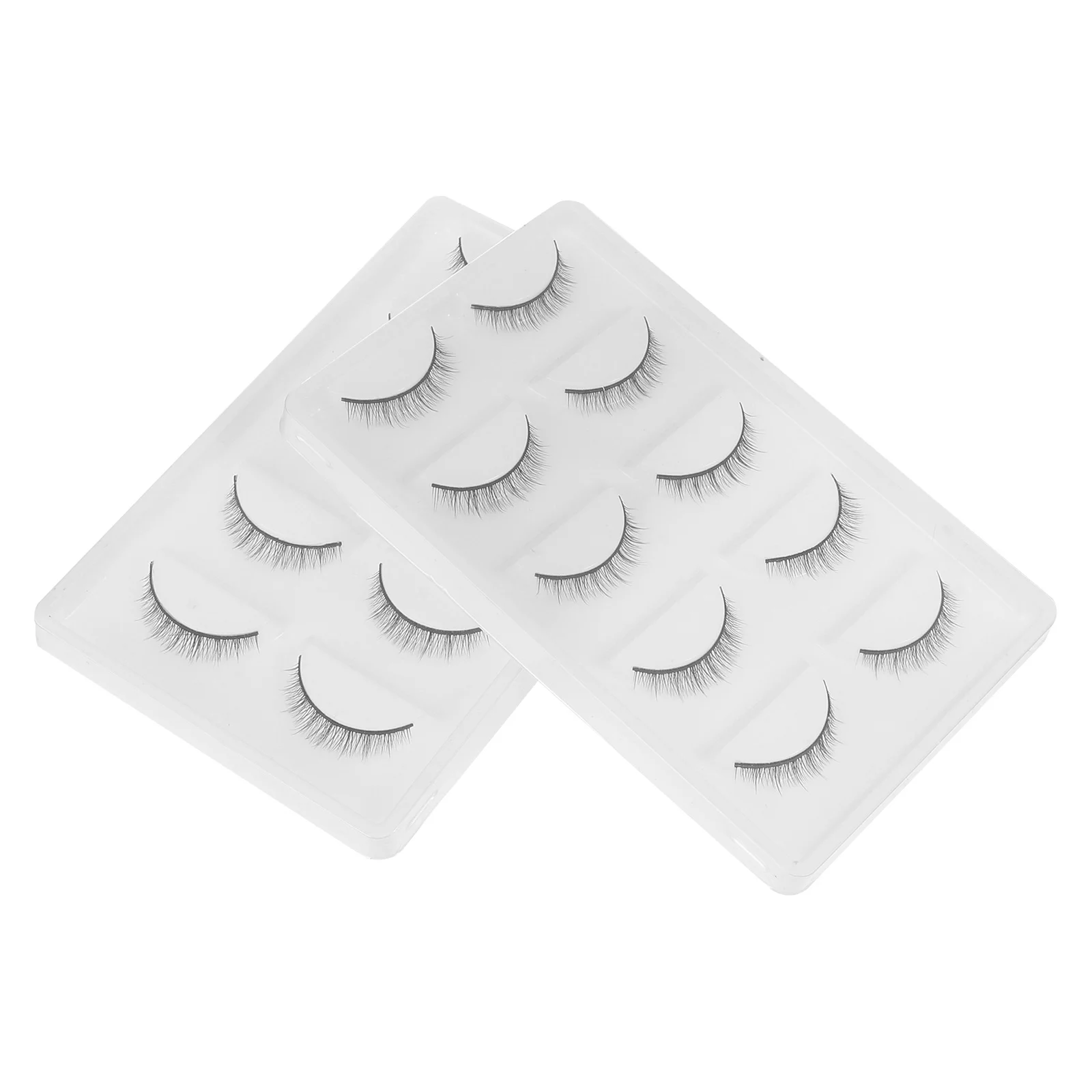 10 pares de cílios densos naturais, artesanato requintado, fácil instalação, acessórios para os olhos, decorativos da moda, maquiagem diária, beleza