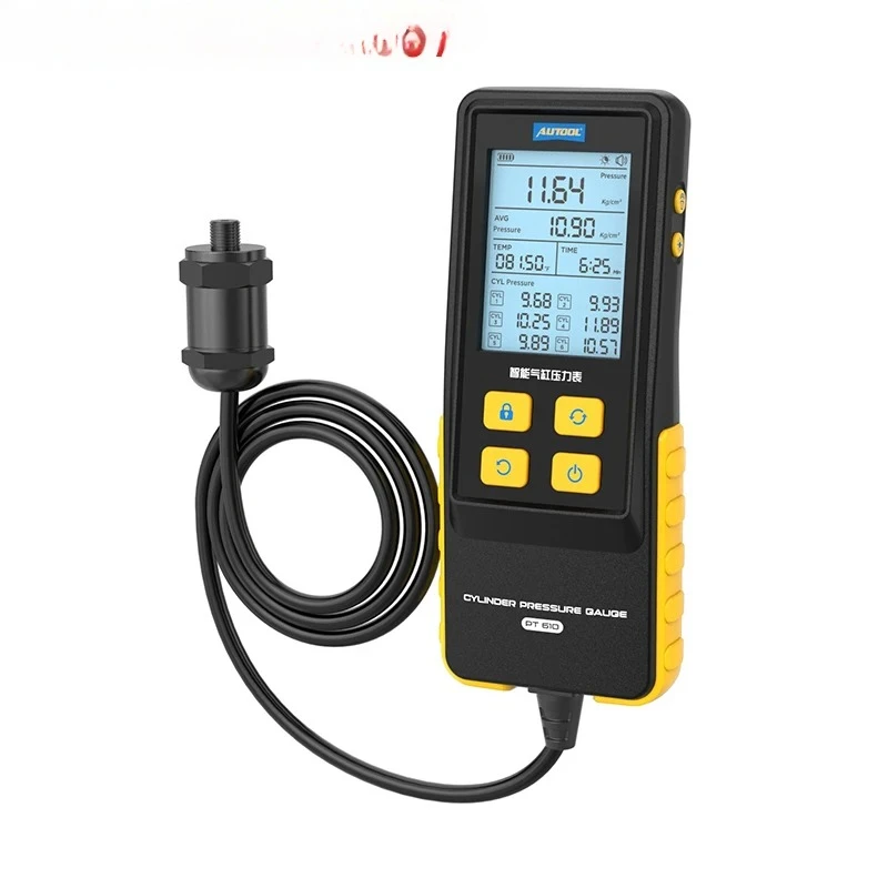 

Манометр цилиндра Автомобильный двигатель Обнаружение давления цилиндра с цифровым дисплеем Манометр