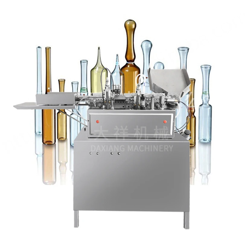 ALG-2 Ampule Phial Bottle Perfume Liquid Filler Equipment Vial Saline Olive Oil High Speed Ampoule Filling Sealing Machine
