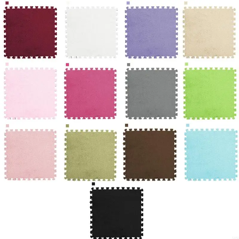 A3PA DIY FLUSH CHAGGGY ABETRA NIÑOS BEBZADOS PLAYMAT PLUEGO Area Alfombra Playing Mat Square Foam Tile