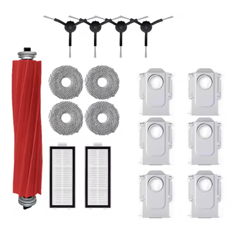 A24P สําหรับ Roborock Q Revo Maxv/Q Revo S/Q Revo Pro อุปกรณ์เสริมหลักแปรงด้านข้างถุงเก็บฝุ่น HEPA FILTER mop ผ้า