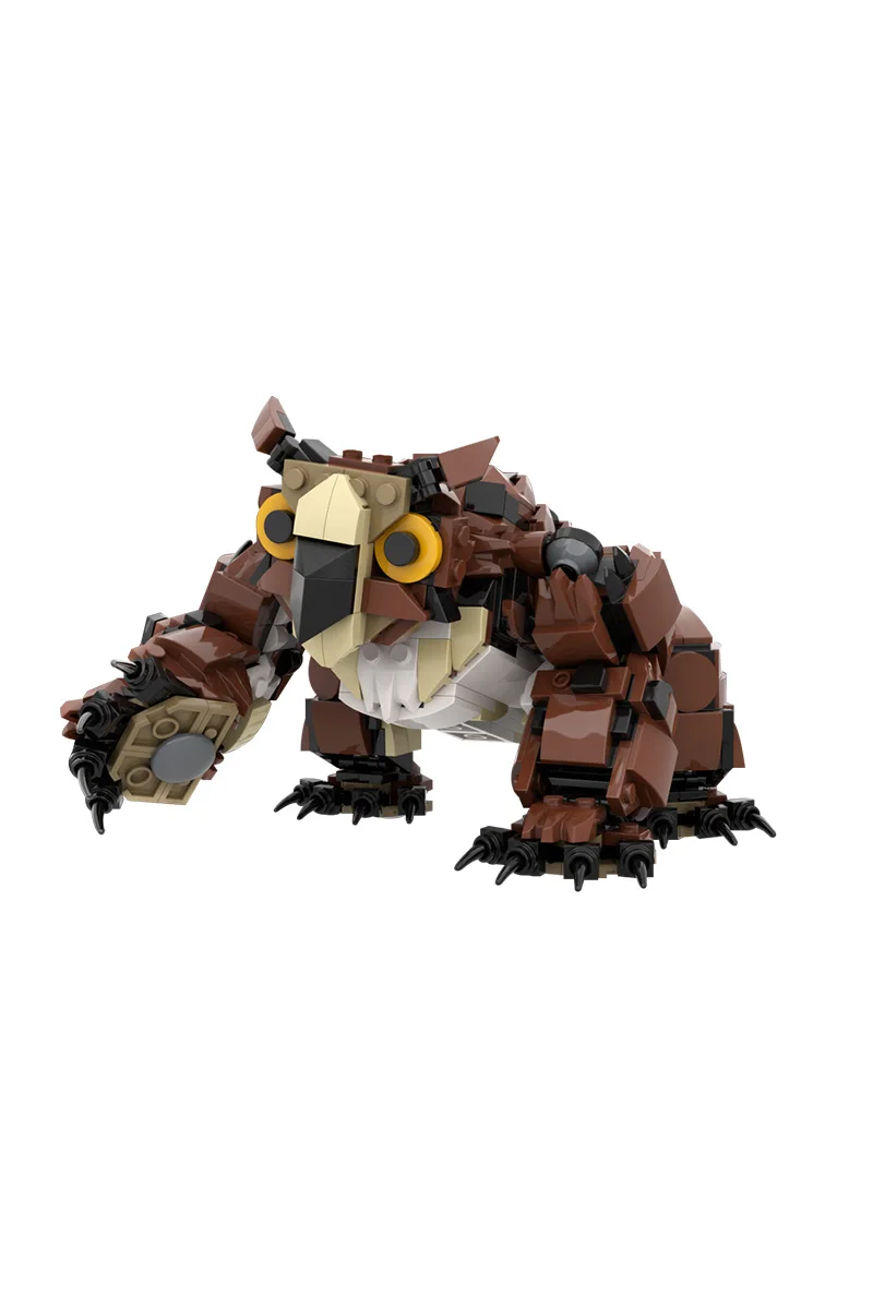 

MOC Гранд Сова Мишка Строительные Блоки Модель Волшебная Сова Медведь Mutant Monster Кирпичи DIY Сборка Игрушки Дети Хэллоуин Соберите Подарки