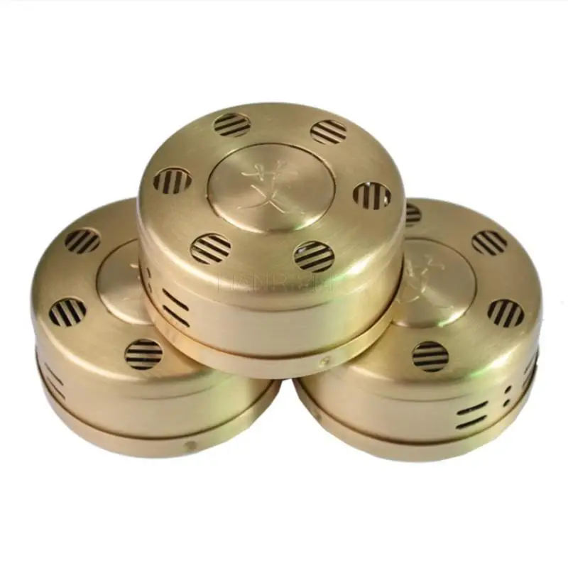 1pcs Thickened moxibustion box pure copper stainless steel moxibustion temperature control warm moxibustion appliance household