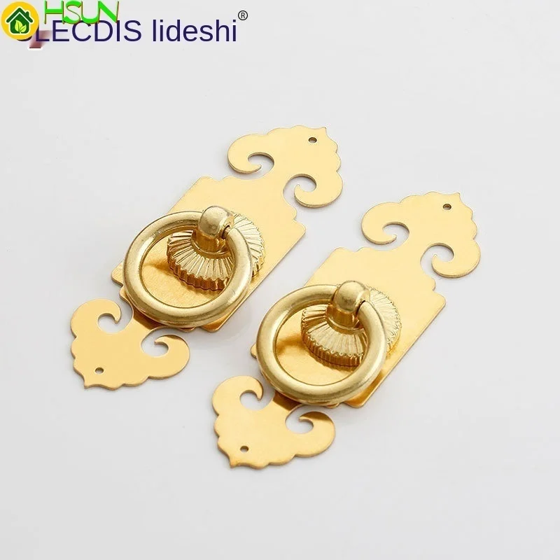 Chinese circular cabinet wardrobe door handle antique shoe cabinet handle furniture hardware accessories