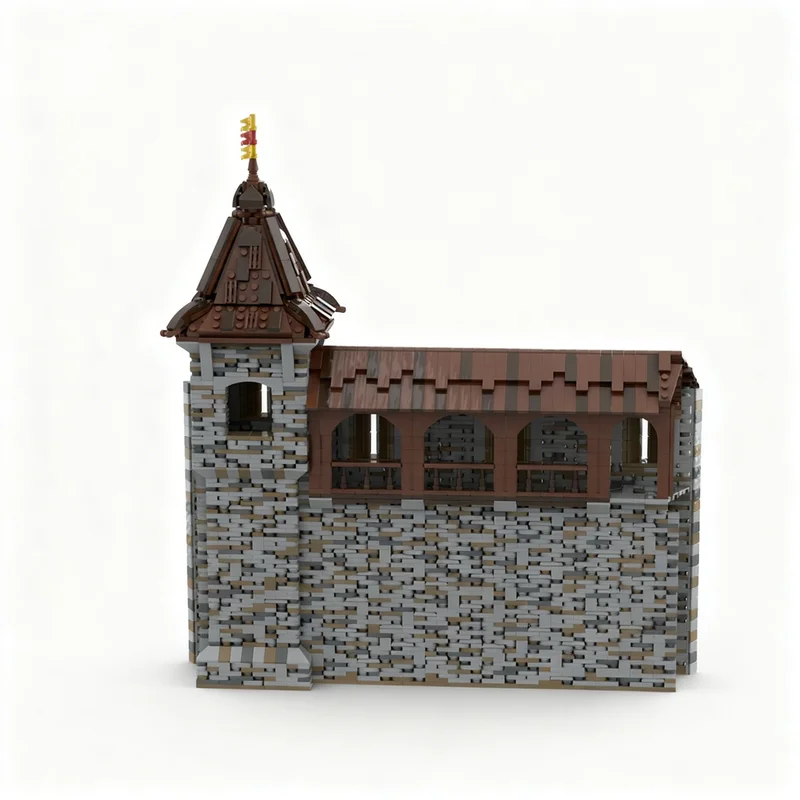 4482pcs MOC 07 Castle Hohengeroldseck - Castle Wall Tower Castle Part 1 Model Toys Building Blocks Architecture Christmas Gift