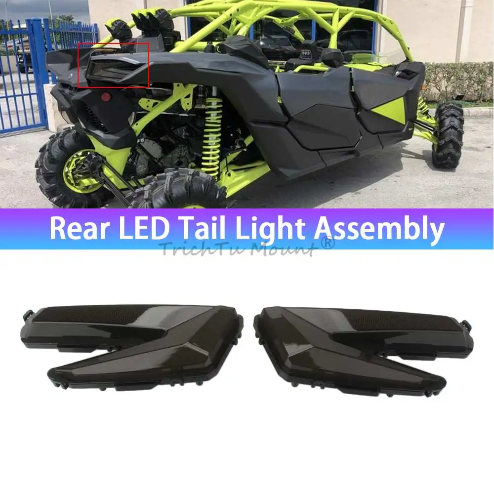 

Rear LED Tail Light Assembly Compatible with Can-Am Maverick X3 XDS XRS Max Turbo R 2017-2024 Replace for 710004743 710004744