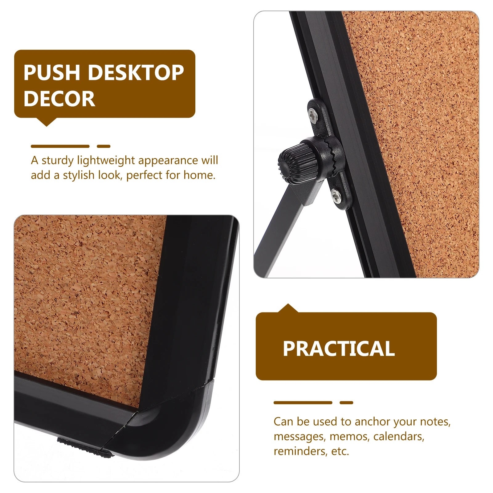 

Stylish Cork Bulletin Reminder Notice Corkboard Push Desktop Decor Cork Board For Photo Classroom Announcement