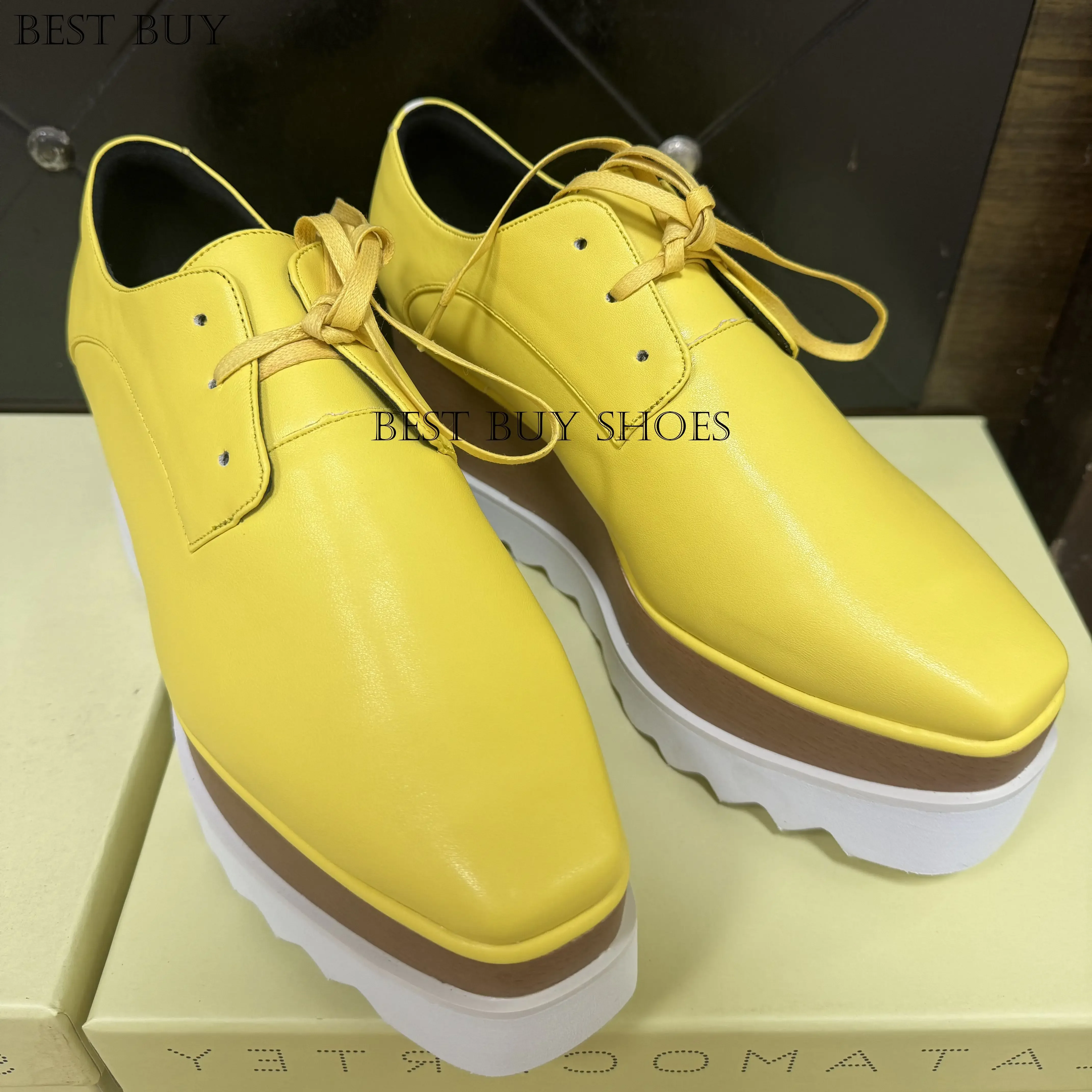 

Design Platform Hidden Wedge Star Sneakers Chunky Shoes Genuine Leather Women Flat Shoes High Quality Height Increasing Sneakers