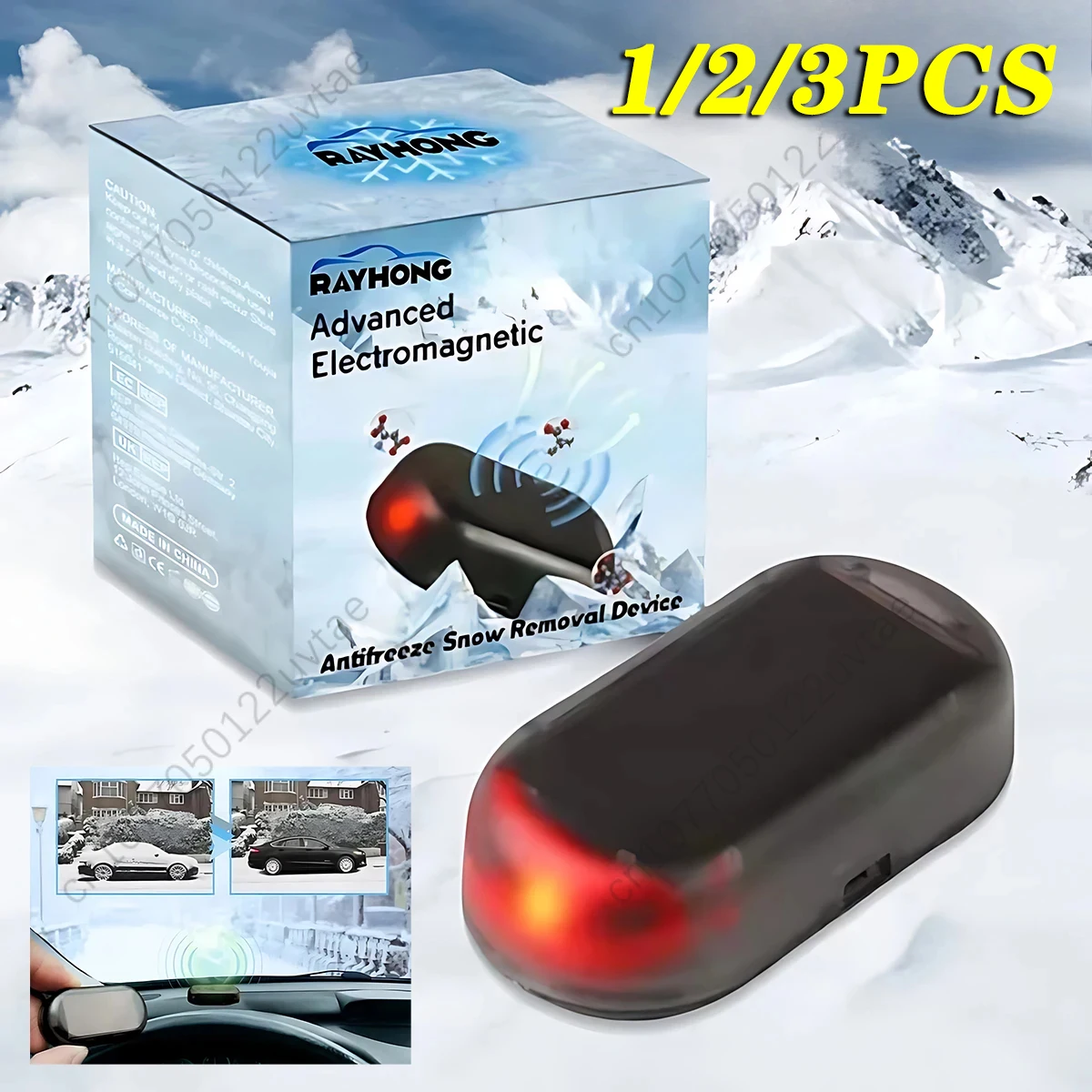 1-3PCS Anti-freezing Device Winter Anti Ice and Snow Cover Car Window Glass Jammer Windshield De-icer Anti-freeze and Anti-snow