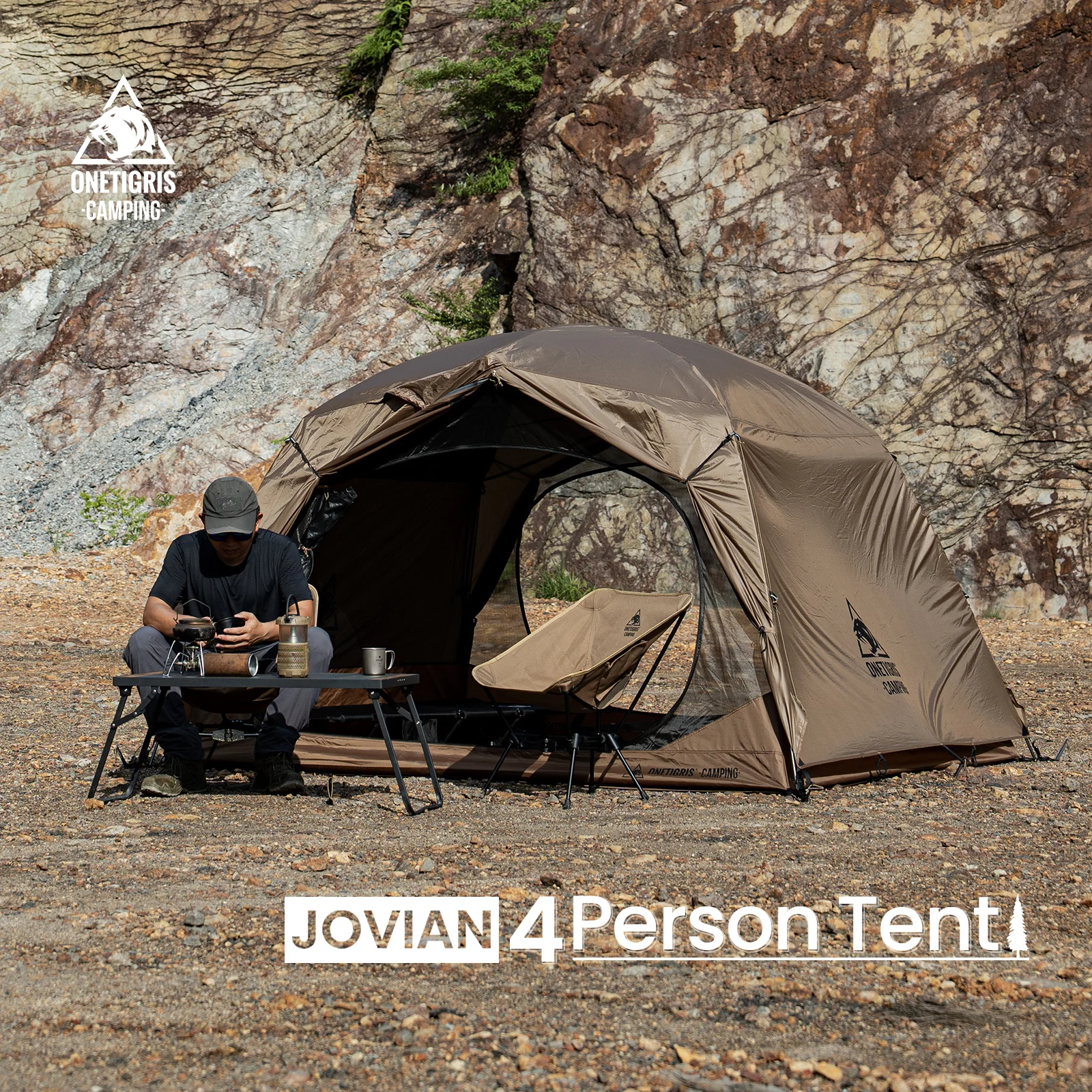 OneTigris Jovian – Tienda campaña 3 estaciones 4 personas outdoor - imagen 5