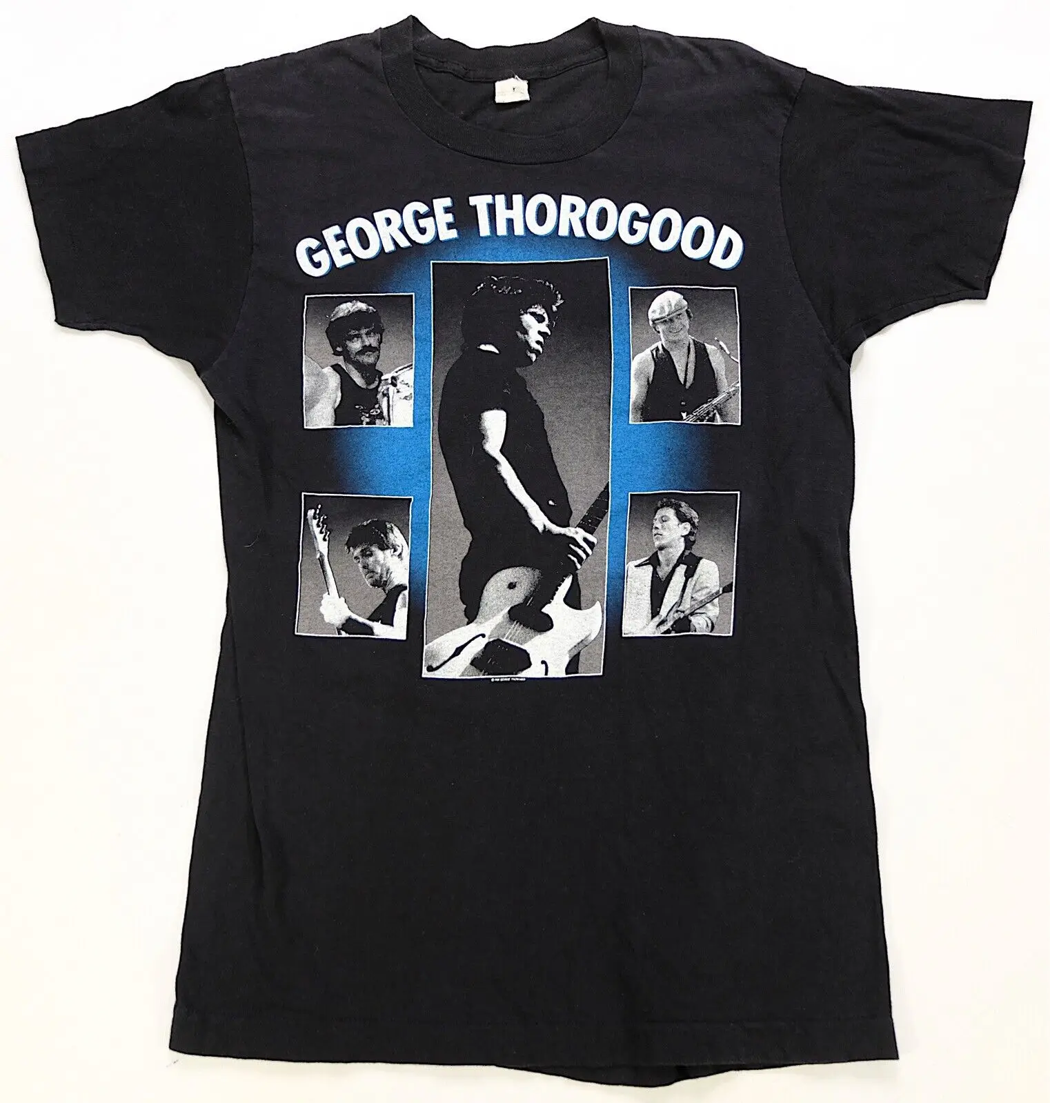 

Rare Vintage George Thorogood and the Destroyers 1986 Tour T Shirt 80s Black