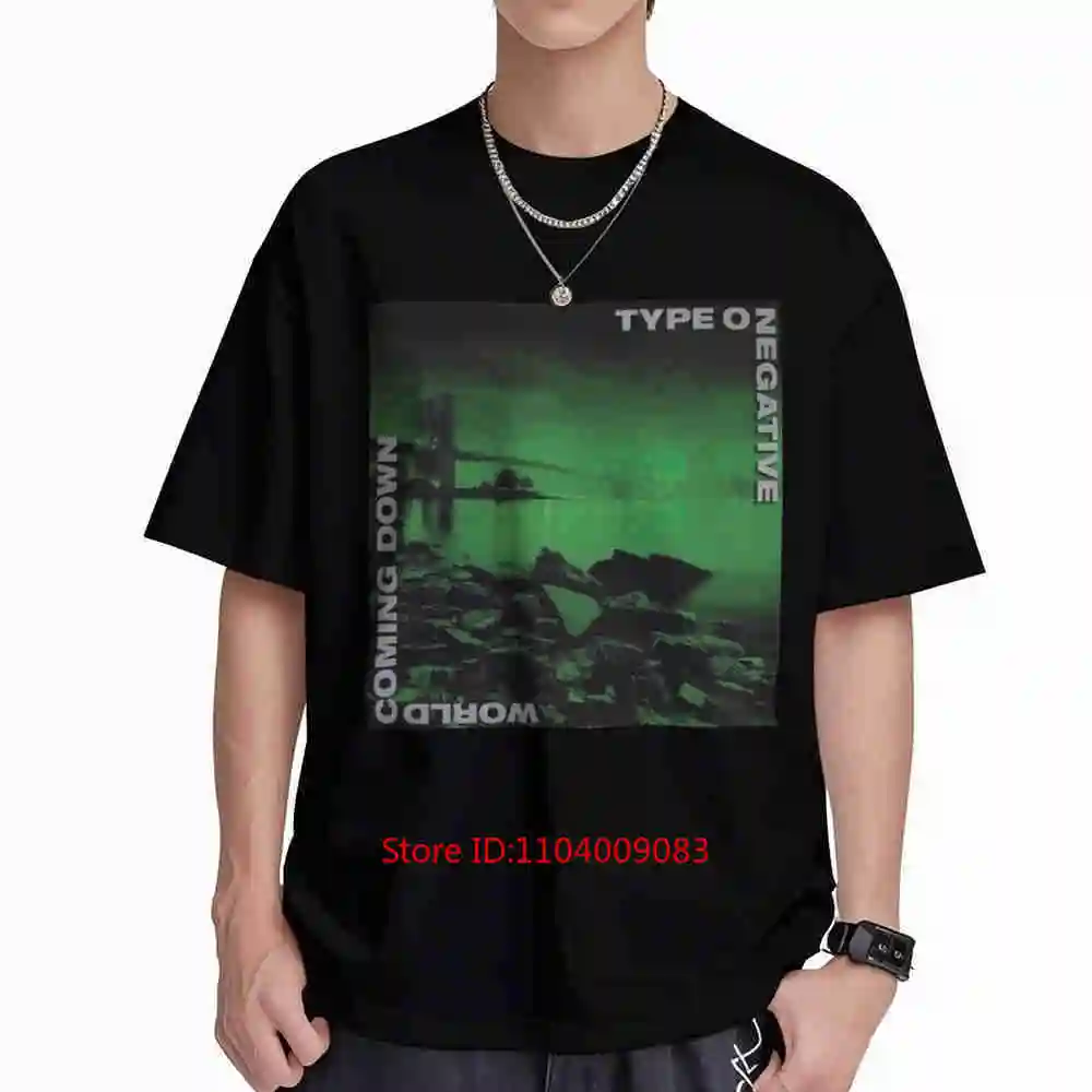 Neon Green Gothic Negative Word Art Short Sleeve Tee 100% Cotton T-Shirt