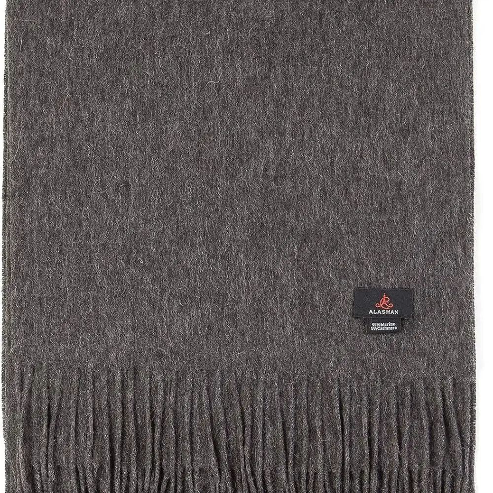 

Роскошный шарф Alashan Fine Merino из смеси шерсти и кашемира — легкий, 72 x 12