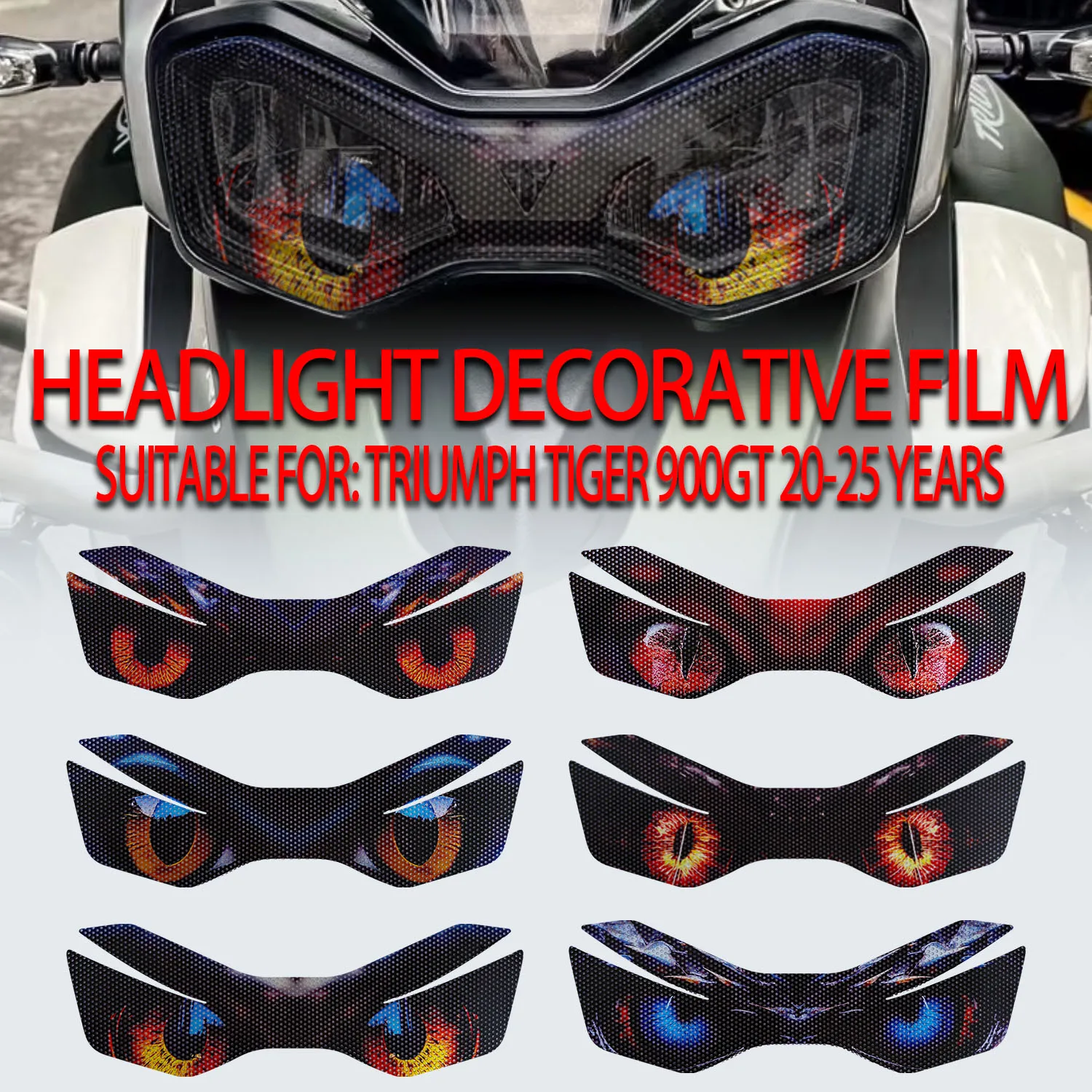 

Для Triumph Tiger 900GT 20-24 лет модифицированная наклейка на фару персонализированная декоративная наклейка пленка против царапин